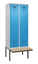 C+P Spind Evolo PLUS 0490407-10 mit Sitzbank 1 Abt.300mm Zylinder (HxBxT) 2120x300x815mm 9016/9016