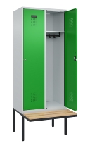 C+P Spind Evolo PLUS 0490407-10 mit Sitzbank 1 Abt.300mm Zylinder (HxBxT) 2120x300x815mm 9016/9016