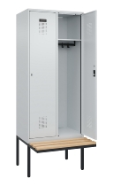 C+P Spind Evolo PLUS 0490407-10 mit Sitzbank 1 Abt.300mm Zylinder (HxBxT) 2120x300x815mm 9016/9016