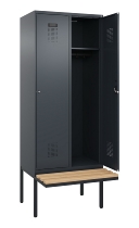 C+P Spind Evolo PLUS 0490407-10 mit Sitzbank 1 Abt.300mm Zylinder (HxBxT) 2120x300x815mm 9016/9016