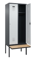 C+P Spind Evolo PLUS 0490407-10 mit Sitzbank 1 Abt.300mm Zylinder (HxBxT) 2120x300x815mm 9016/9016