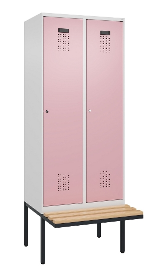 C+P Spind Evolo PLUS 0490407-10 mit Sitzbank 1 Abt.300mm Zylinder (HxBxT) 2120x300x815mm 9016/9016