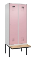 C+P Spind Evolo PLUS 0490407-10 mit Sitzbank 1 Abt.300mm Zylinder (HxBxT) 2120x300x815mm 9016/9016