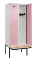 C+P Spind Evolo PLUS 0490407-10 mit Sitzbank 1 Abt.300mm Zylinder (HxBxT) 2120x300x815mm 9016/9016