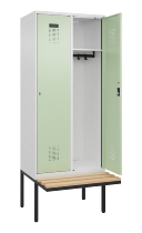 C+P Spind Evolo PLUS 0490407-10 mit Sitzbank 1 Abt.300mm Zylinder (HxBxT) 2120x300x815mm 9016/9016