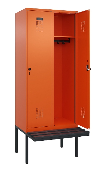 CP Spinde Evolo PLUS schw.Bank Kunststoff 0490407-10/12/20/22/30/32/40 1850x500mm Vollton