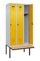 C+P Spind Evolo PLUS 0490407-10 mit Sitzbank 1 Abt.300mm Zylinder (HxBxT) 2120x300x815mm 9016/9016