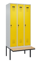 C+P Spind Evolo PLUS 0490407-10 mit Sitzbank 1 Abt.300mm Zylinder (HxBxT) 2120x300x815mm 9016/9016