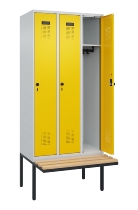 C+P Spind Evolo PLUS 0490407-10 mit Sitzbank 1 Abt.300mm Zylinder (HxBxT) 2120x300x815mm 9016/9016