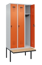 C+P Spind Evolo PLUS 0490407-10 mit Sitzbank 1 Abt.300mm Zylinder (HxBxT) 2120x300x815mm 9016/9016