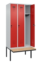 C+P Spind Evolo PLUS 0490407-10 mit Sitzbank 1 Abt.300mm Zylinder (HxBxT) 2120x300x815mm 9016/9016