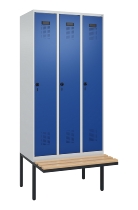 C+P Spind Evolo PLUS 0490407-10 mit Sitzbank 1 Abt.300mm Zylinder (HxBxT) 2120x300x815mm 9016/9016