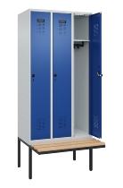 C+P Spind Evolo PLUS 0490407-10 mit Sitzbank 1 Abt.300mm Zylinder (HxBxT) 2120x300x815mm 9016/9016