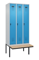 C+P Spind Evolo PLUS 0490407-10 mit Sitzbank 1 Abt.300mm Zylinder (HxBxT) 2120x300x815mm 9016/9016