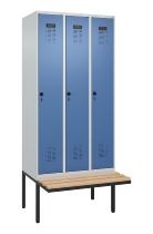 C+P Spind Evolo PLUS 0490407-10 mit Sitzbank 1 Abt.300mm Zylinder (HxBxT) 2120x300x815mm 9016/9016