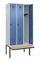 C+P Spind Evolo PLUS 0490407-10 mit Sitzbank 1 Abt.300mm Zylinder (HxBxT) 2120x300x815mm 9016/9016