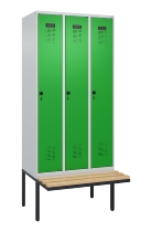 C+P Spind Evolo PLUS 0490407-10 mit Sitzbank 1 Abt.300mm Zylinder (HxBxT) 2120x300x815mm 9016/9016