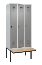 C+P Spind Evolo PLUS 0490407-10 mit Sitzbank 1 Abt.300mm Zylinder (HxBxT) 2120x300x815mm 9016/9016