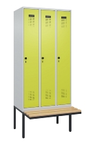 C+P Spind Evolo PLUS 0490407-10 mit Sitzbank 1 Abt.300mm Zylinder (HxBxT) 2120x300x815mm 9016/9016