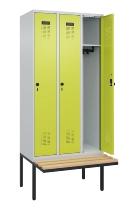 C+P Spind Evolo PLUS 0490407-10 mit Sitzbank 1 Abt.300mm Zylinder (HxBxT) 2120x300x815mm 9016/9016