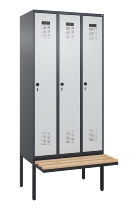 C+P Spind Evolo PLUS 0490407-10 mit Sitzbank 1 Abt.300mm Zylinder (HxBxT) 2120x300x815mm 9016/9016
