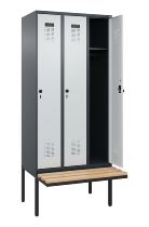 C+P Spind Evolo PLUS 0490407-10 mit Sitzbank 1 Abt.300mm Zylinder (HxBxT) 2120x300x815mm 9016/9016