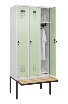 C+P Spind Evolo PLUS 0490407-10 mit Sitzbank 1 Abt.300mm Zylinder (HxBxT) 2120x300x815mm 9016/9016