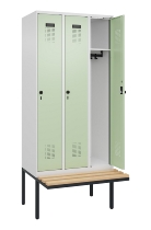C+P Spind Evolo PLUS 0490407-10 mit Sitzbank 1 Abt.300mm Zylinder (HxBxT) 2120x300x815mm 9016/9016