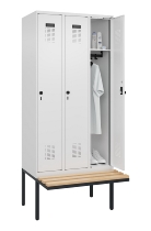 C+P Spind Evolo PLUS 0490407-10 mit Sitzbank 1 Abt.300mm Zylinder (HxBxT) 2120x300x815mm 9016/9016