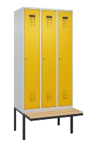 C+P Spind Evolo PLUS 0490407-10 mit Sitzbank 1 Abt.300mm Zylinder (HxBxT) 2120x300x815mm 9016/9016