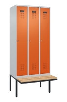 C+P Spind Evolo PLUS 0490407-10 mit Sitzbank 1 Abt.300mm Zylinder (HxBxT) 2120x300x815mm 9016/9016
