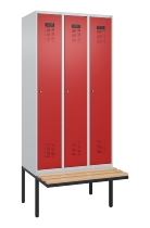 C+P Spind Evolo PLUS 0490407-10 mit Sitzbank 1 Abt.300mm Zylinder (HxBxT) 2120x300x815mm 9016/9016