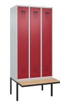 C+P Spind Evolo PLUS 0490407-10 mit Sitzbank 1 Abt.300mm Zylinder (HxBxT) 2120x300x815mm 9016/9016