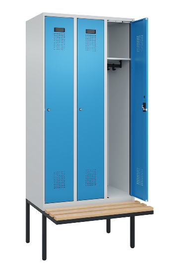 C+P Spind Evolo PLUS 0490407-10 mit Sitzbank 1 Abt.300mm Zylinder (HxBxT) 2120x300x815mm 9016/9016