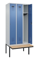 C+P Spind Evolo PLUS 0490407-10 mit Sitzbank 1 Abt.300mm Zylinder (HxBxT) 2120x300x815mm 9016/9016