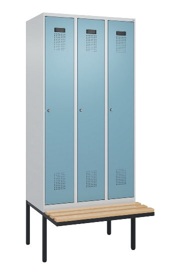 C+P Spind Evolo PLUS 0490407-10 mit Sitzbank 1 Abt.300mm Zylinder (HxBxT) 2120x300x815mm 9016/9016