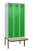 C+P Spind Evolo PLUS 0490407-10 mit Sitzbank 1 Abt.300mm Zylinder (HxBxT) 2120x300x815mm 9016/9016