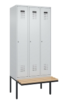 C+P Spind Evolo PLUS 0490407-10 mit Sitzbank 1 Abt.300mm Zylinder (HxBxT) 2120x300x815mm 9016/9016