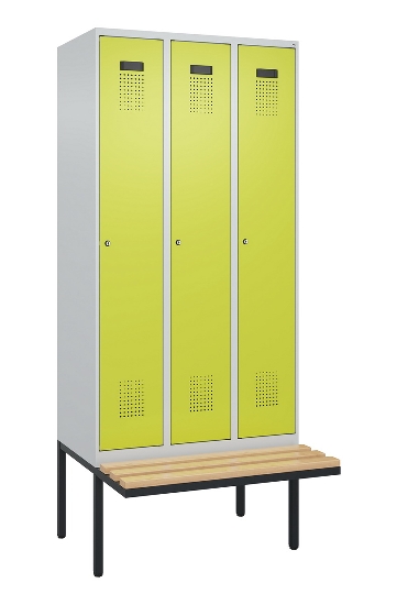 C+P Spind Evolo PLUS 0490407-10 mit Sitzbank 1 Abt.300mm Zylinder (HxBxT) 2120x300x815mm 9016/9016