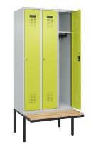 C+P Spind Evolo PLUS 0490407-10 mit Sitzbank 1 Abt.300mm Zylinder (HxBxT) 2120x300x815mm 9016/9016
