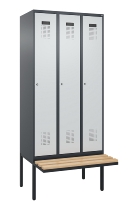 C+P Spind Evolo PLUS 0490407-10 mit Sitzbank 1 Abt.300mm Zylinder (HxBxT) 2120x300x815mm 9016/9016