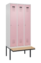 C+P Spind Evolo PLUS 0490407-10 mit Sitzbank 1 Abt.300mm Zylinder (HxBxT) 2120x300x815mm 9016/9016