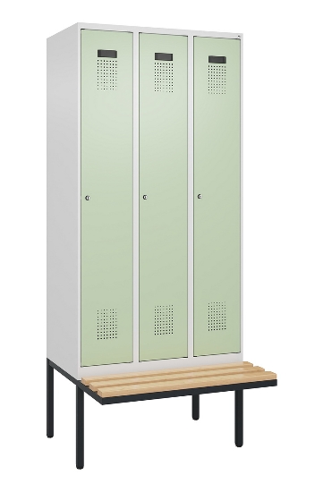 C+P Spind Evolo PLUS 0490407-10 mit Sitzbank 1 Abt.300mm Zylinder (HxBxT) 2120x300x815mm 9016/9016