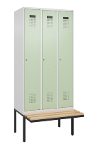 C+P Spind Evolo PLUS 0490407-10 mit Sitzbank 1 Abt.300mm Zylinder (HxBxT) 2120x300x815mm 9016/9016