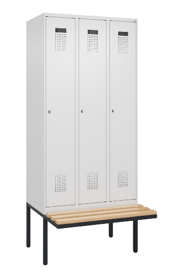 C+P Spind Evolo PLUS 0490407-10 mit Sitzbank 1 Abt.300mm Zylinder (HxBxT) 2120x300x815mm 9016/9016
