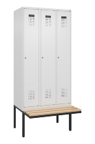 C+P Spind Evolo PLUS 0490407-10 mit Sitzbank 1 Abt.300mm Zylinder (HxBxT) 2120x300x815mm 9016/9016