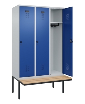 C+P Spind Evolo PLUS 0490407-10 mit Sitzbank 1 Abt.300mm Zylinder (HxBxT) 2120x300x815mm 9016/9016