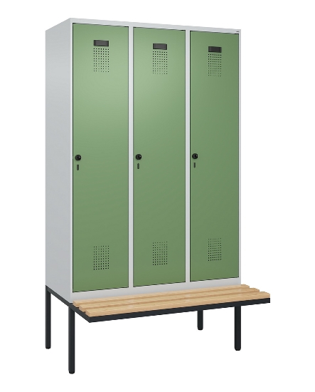 C+P Spind Evolo PLUS 0490407-10 mit Sitzbank 1 Abt.300mm Zylinder (HxBxT) 2120x300x815mm 9016/9016
