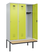 C+P Spind Evolo PLUS 0490407-10 mit Sitzbank 1 Abt.300mm Zylinder (HxBxT) 2120x300x815mm 9016/9016