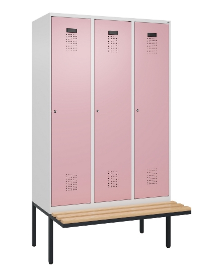 C+P Spind Evolo PLUS 0490407-10 mit Sitzbank 1 Abt.300mm Zylinder (HxBxT) 2120x300x815mm 9016/9016